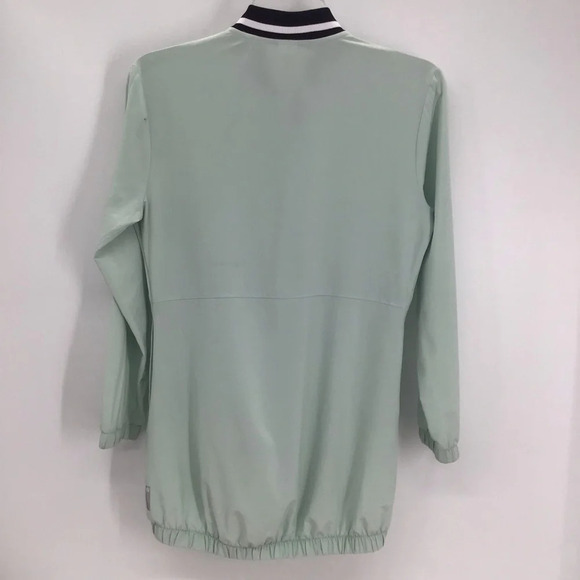 Zella Girl’s Bubble Front Full Zip Light Jacket Teal Surf Color Size L 10-12 - Picture 2 of 9